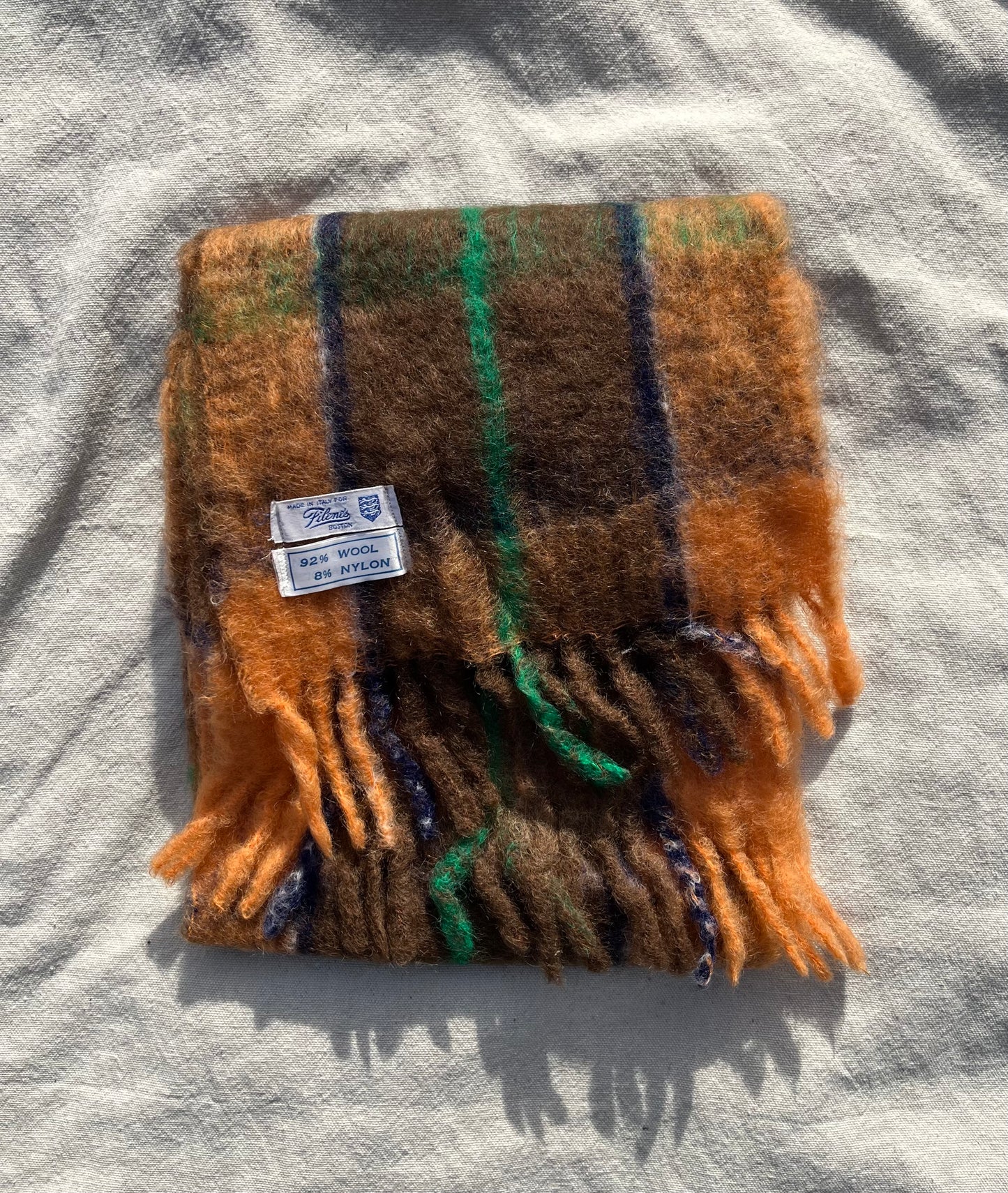 60s Filene's Boston Mohair Scarf