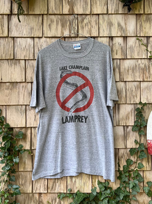 80s Lake Champlain No Lampreys T-Shirt (L)