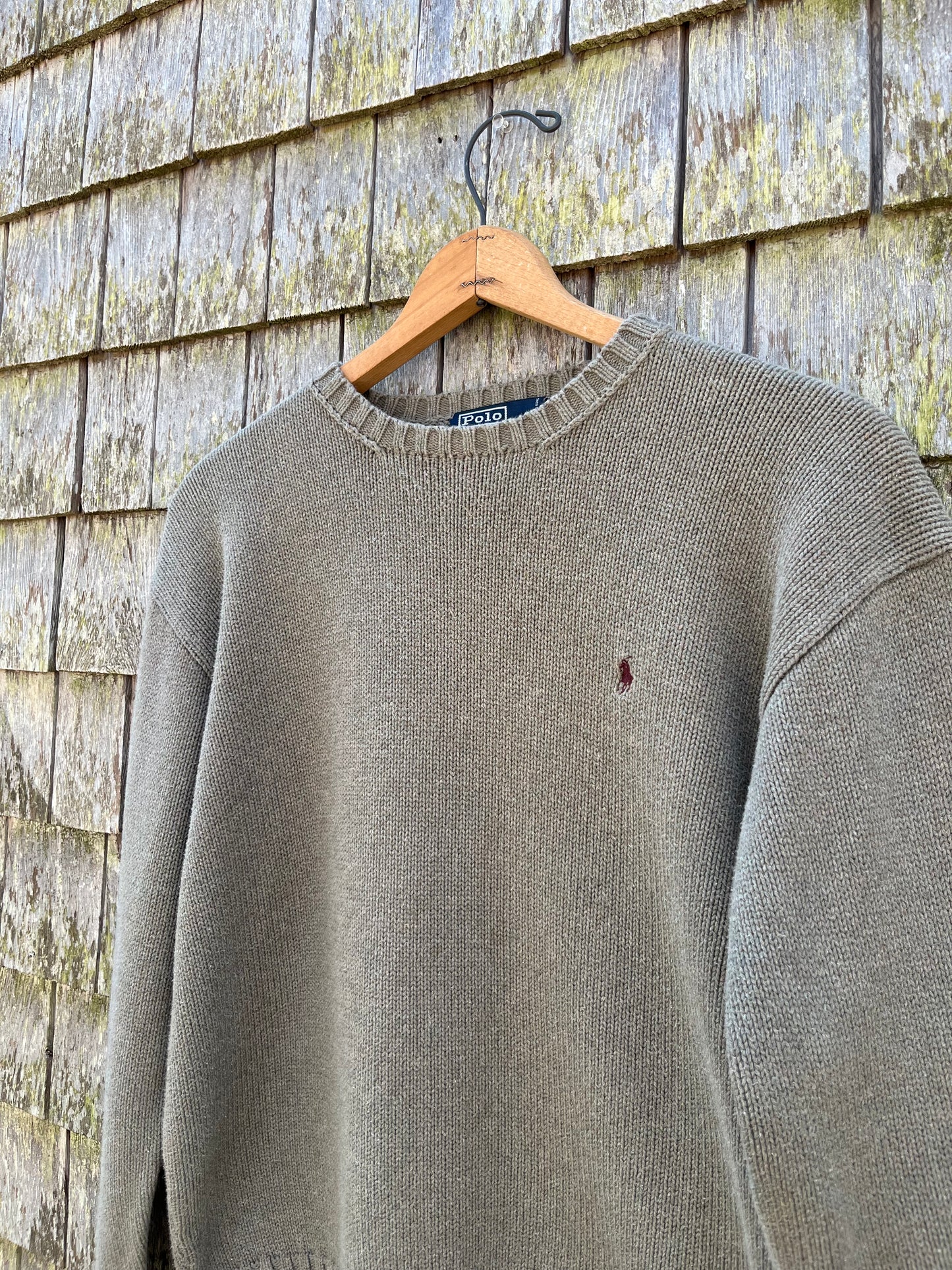 90s Polo Ralph Lauren Crewneck Cotton Knit Sweater (M/L)