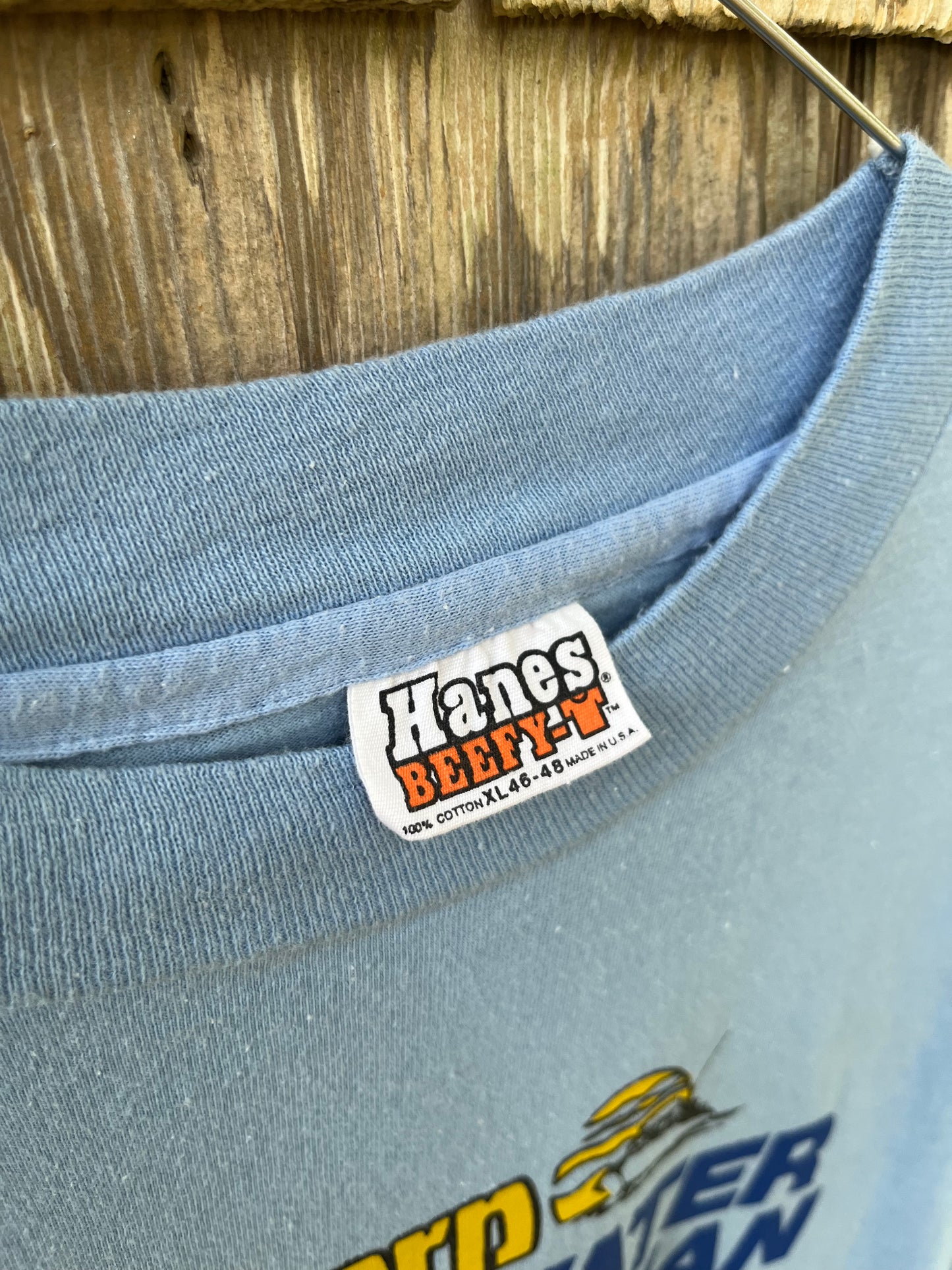 80s Western Saltwater Fisherman Magazine ‘...Surrounded by Turkeys’ T-Shirt (L)