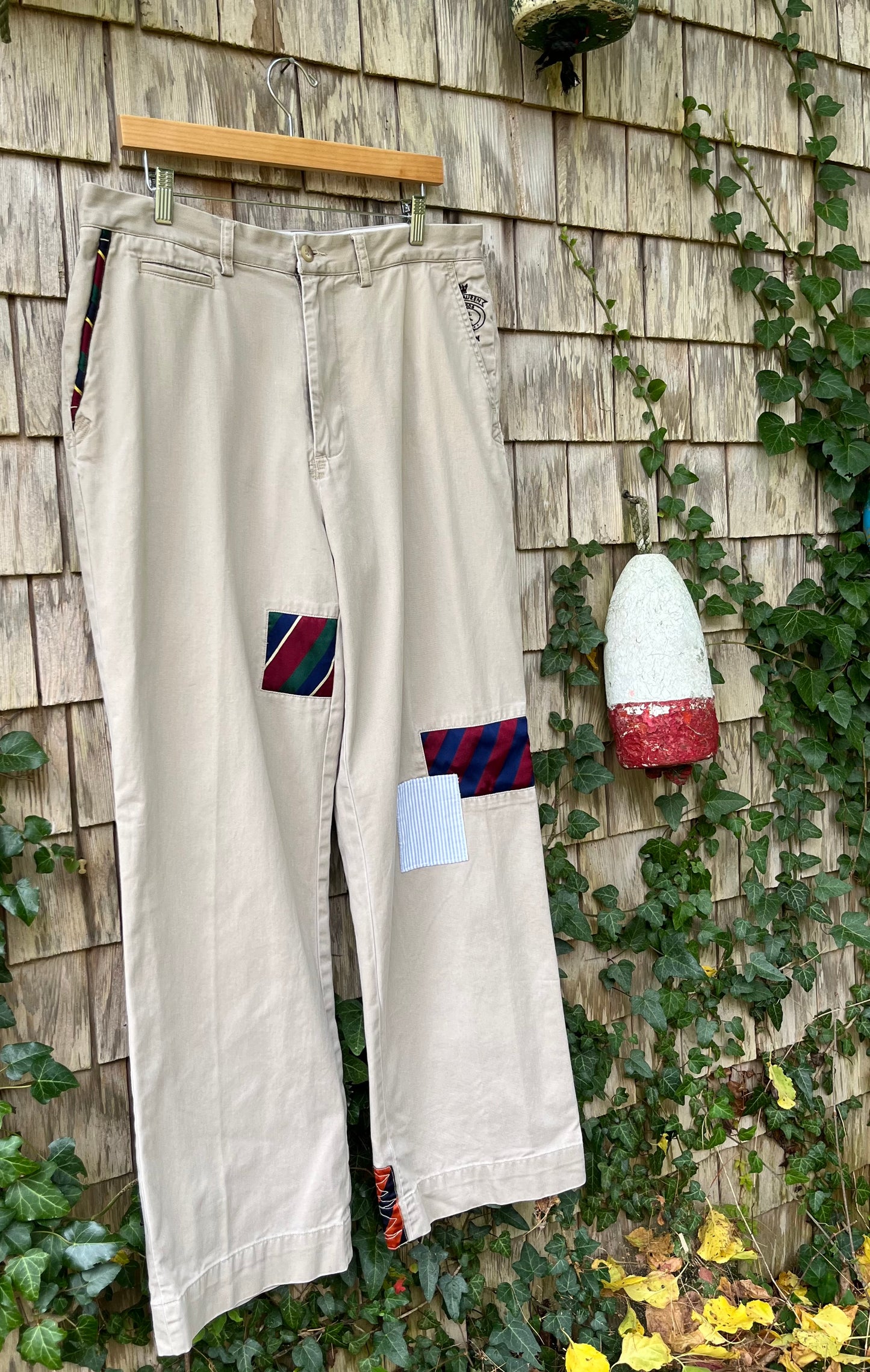 00s Ralph Lauren Rugby Silk Repp Patch Cotton Chino Pants (34/31)