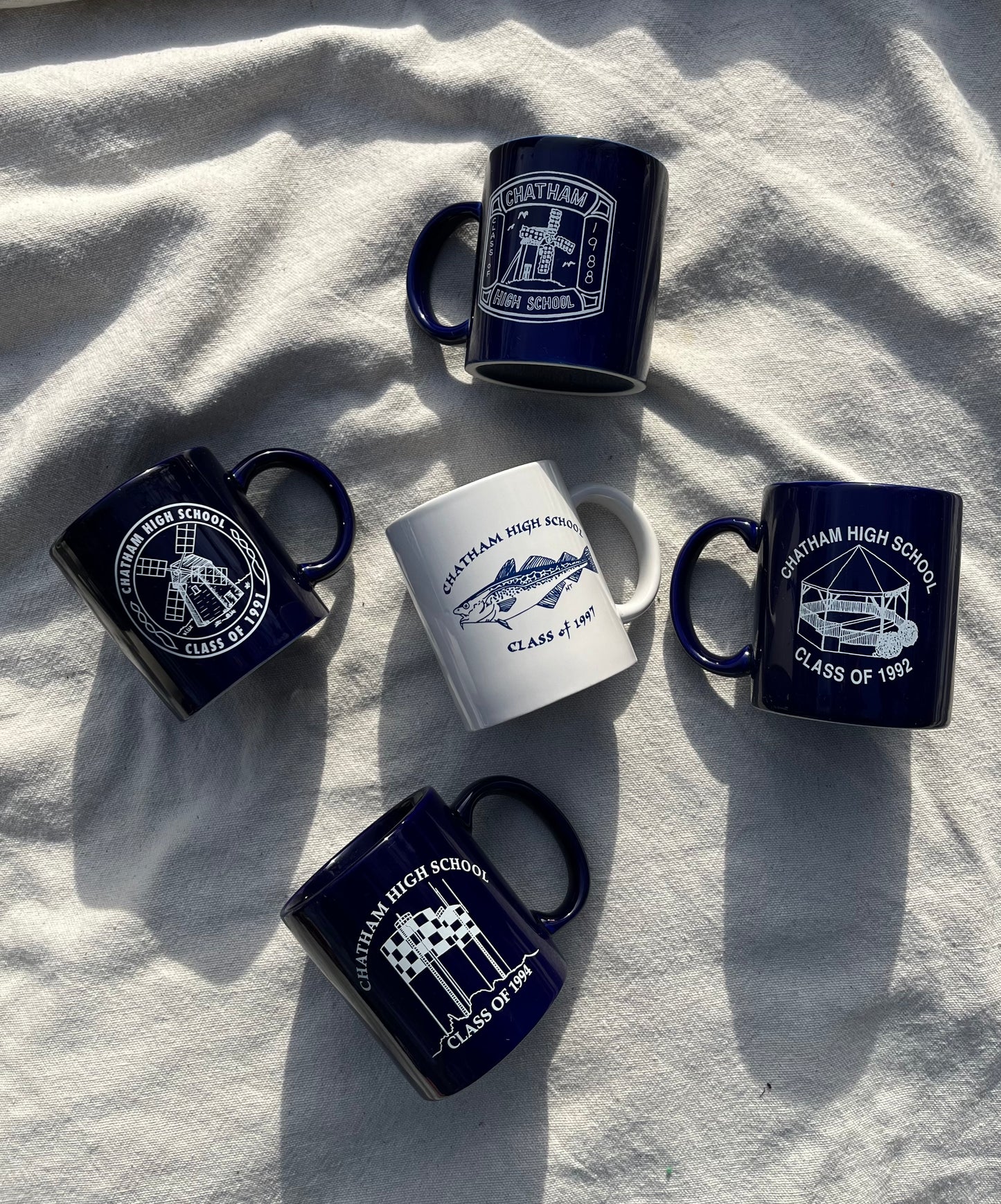 80s/90s Chatham High School Graduating Class Souvenir Coffee Mugs (5x))