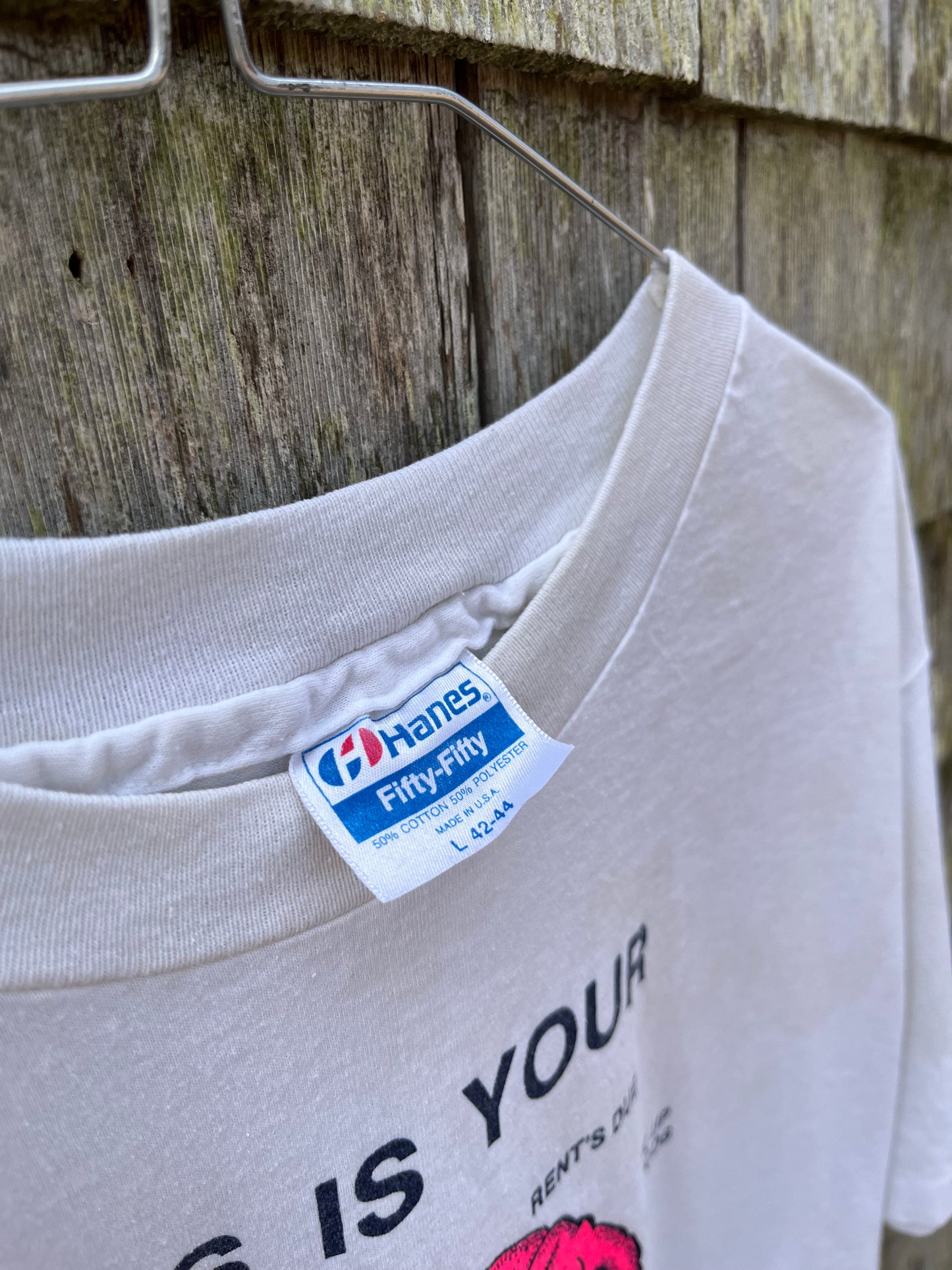 90s ‘This is your Brain’ Brand-X Offshore Fishing T-Shirt (L)