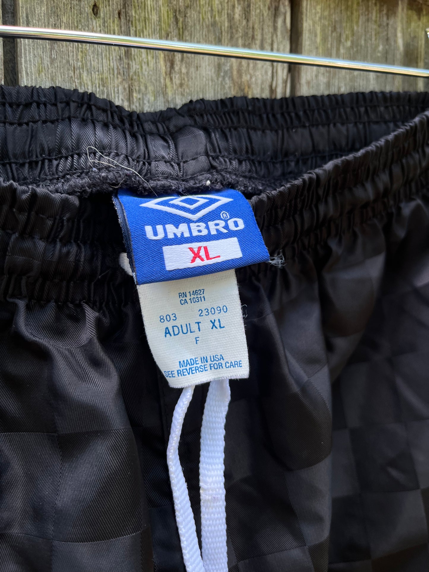 90s Umbro Checkerboard Nylon Shorts (XL)