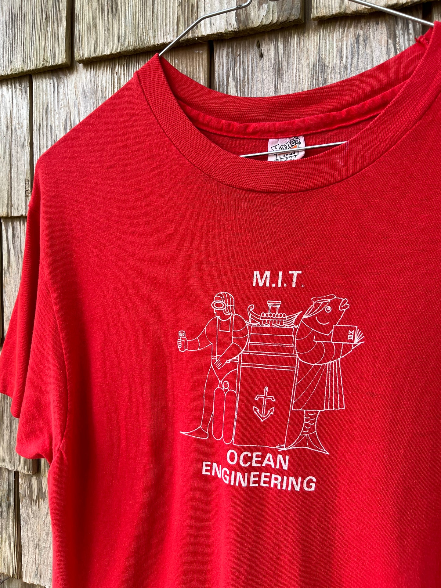 70s Massachusetts Institute of Technology Ocean Engineering T-Shirt (M)