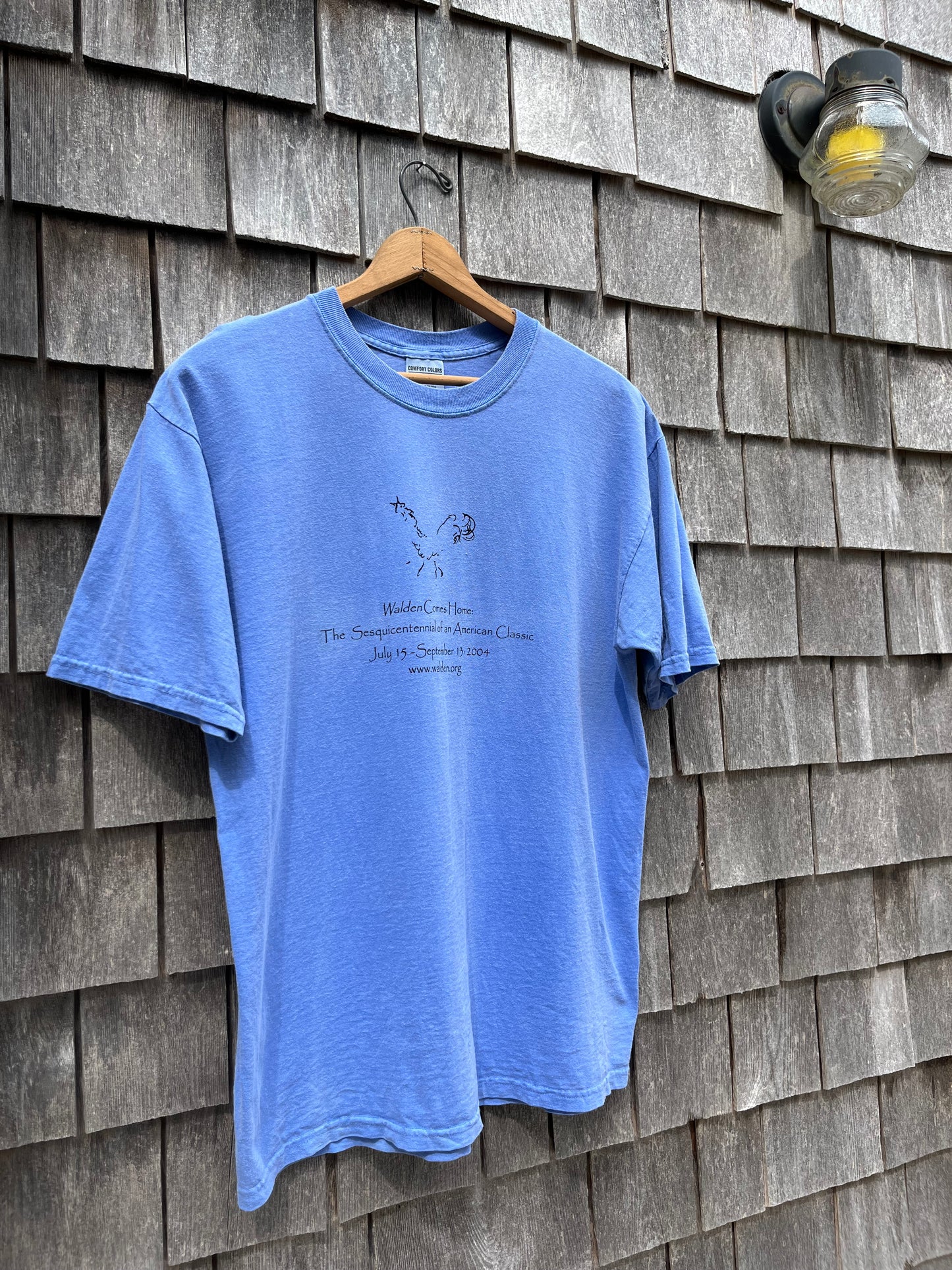 00s Walden Woods project Henry David Thoreau's Walden Sesquicentennial Garment Dyed T-Shirt (L)