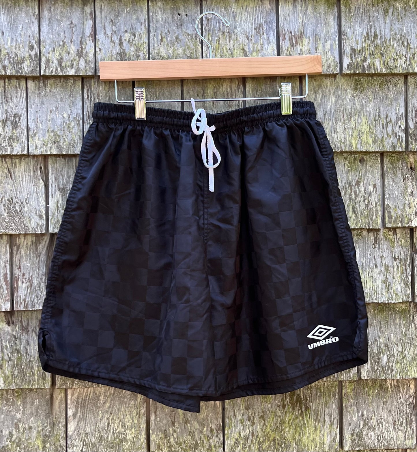90s Umbro Checkerboard Nylon Shorts (XL)