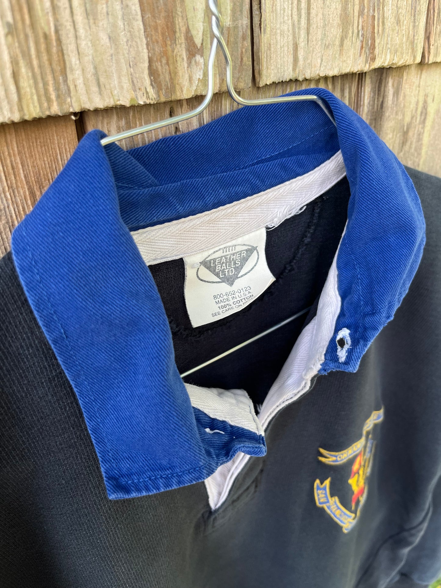 90s Leather Balls LTD. San Francisco Rugby Club Heavyweight Cotton Rugby Shirt (L)