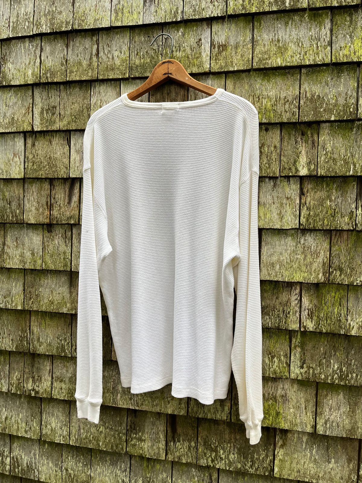 90s J.Crew Cotton Waffle Knit Thermal Shirt (L)