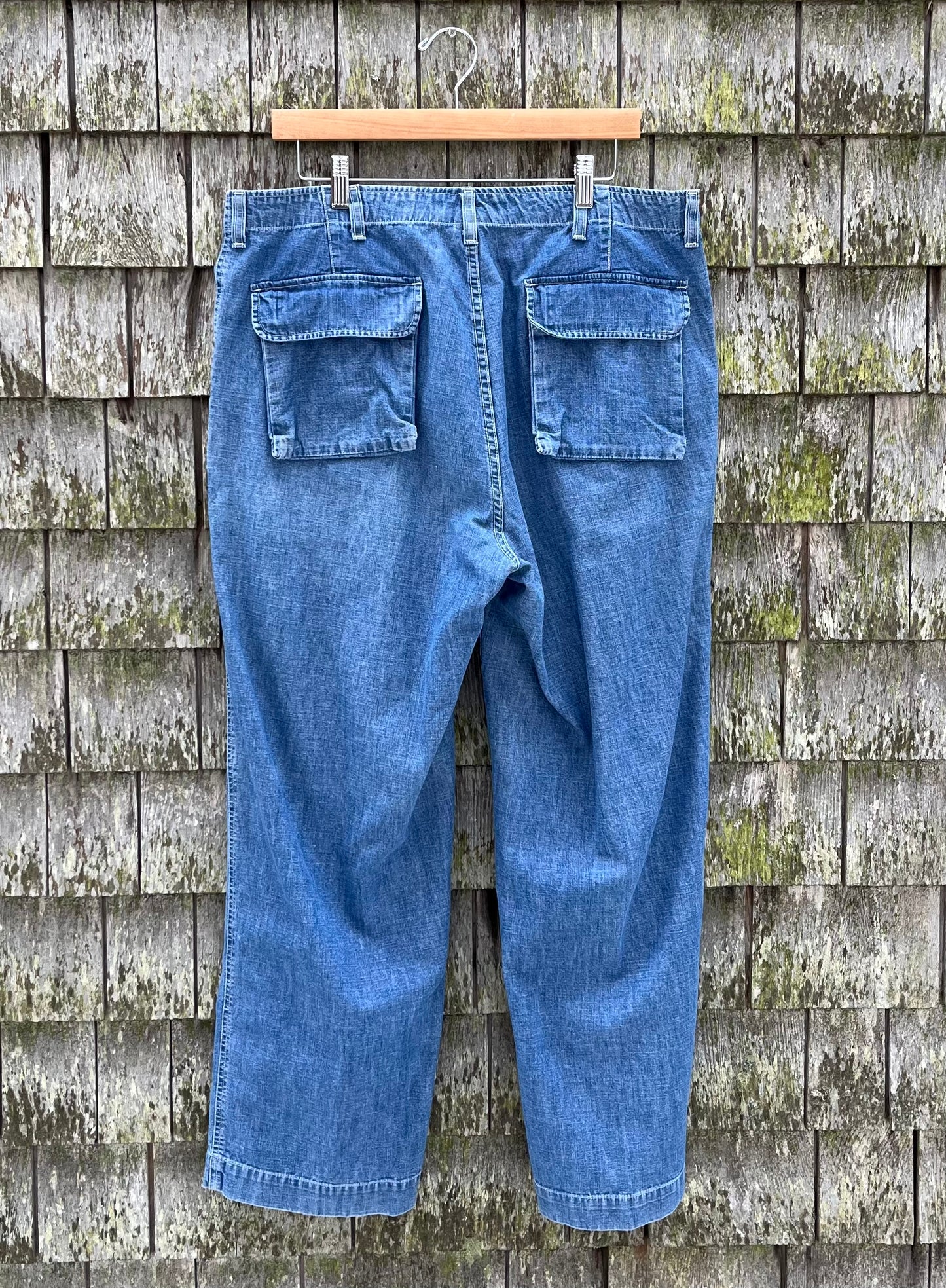 90s Polo Ralph Lauren Cotton Chambray Fatigue Style Pants (36/30)