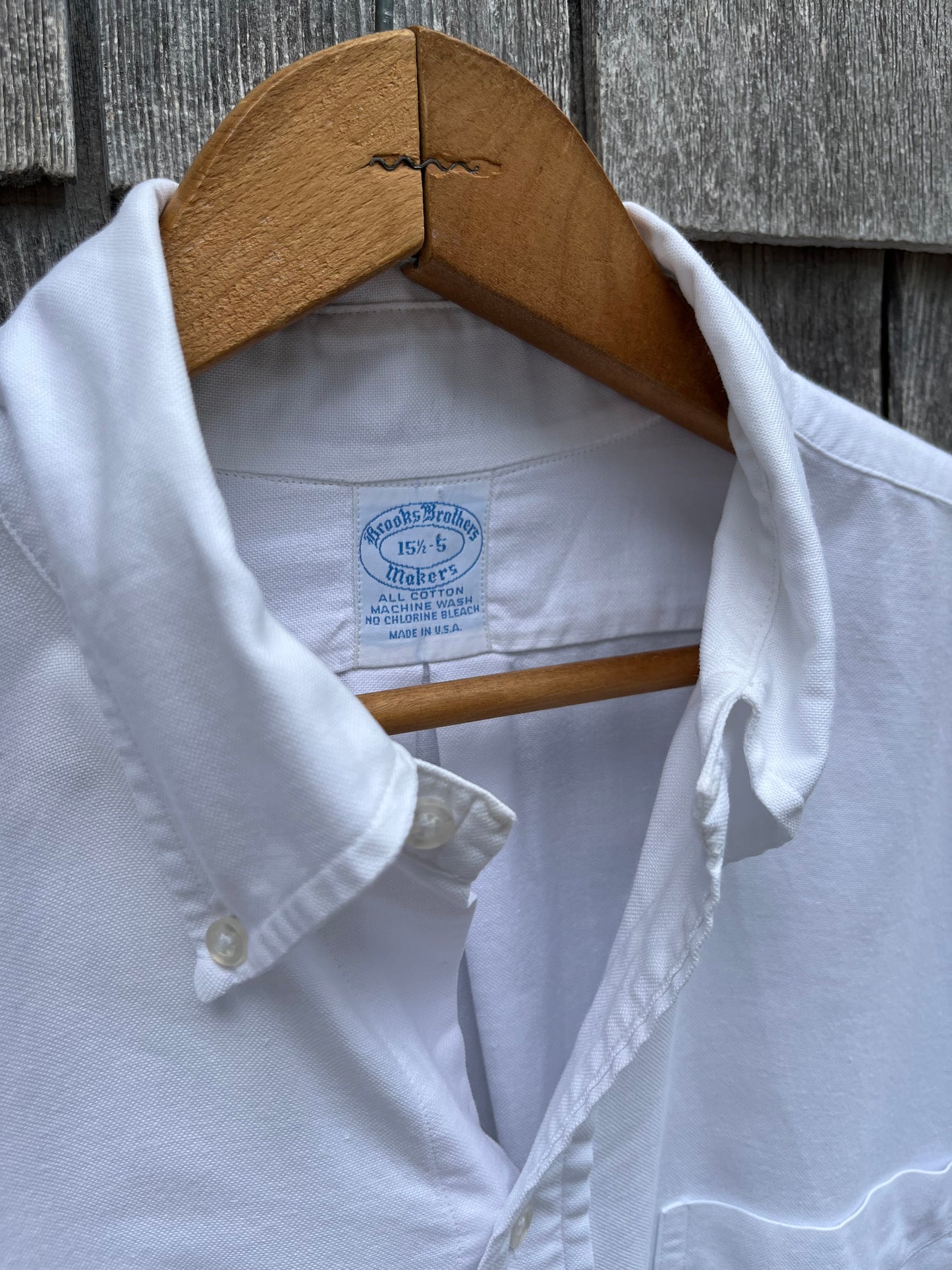 80s Brooks Brothers Makers 6-Button Oxford Cloth Button Down Shirt (15.5-5)