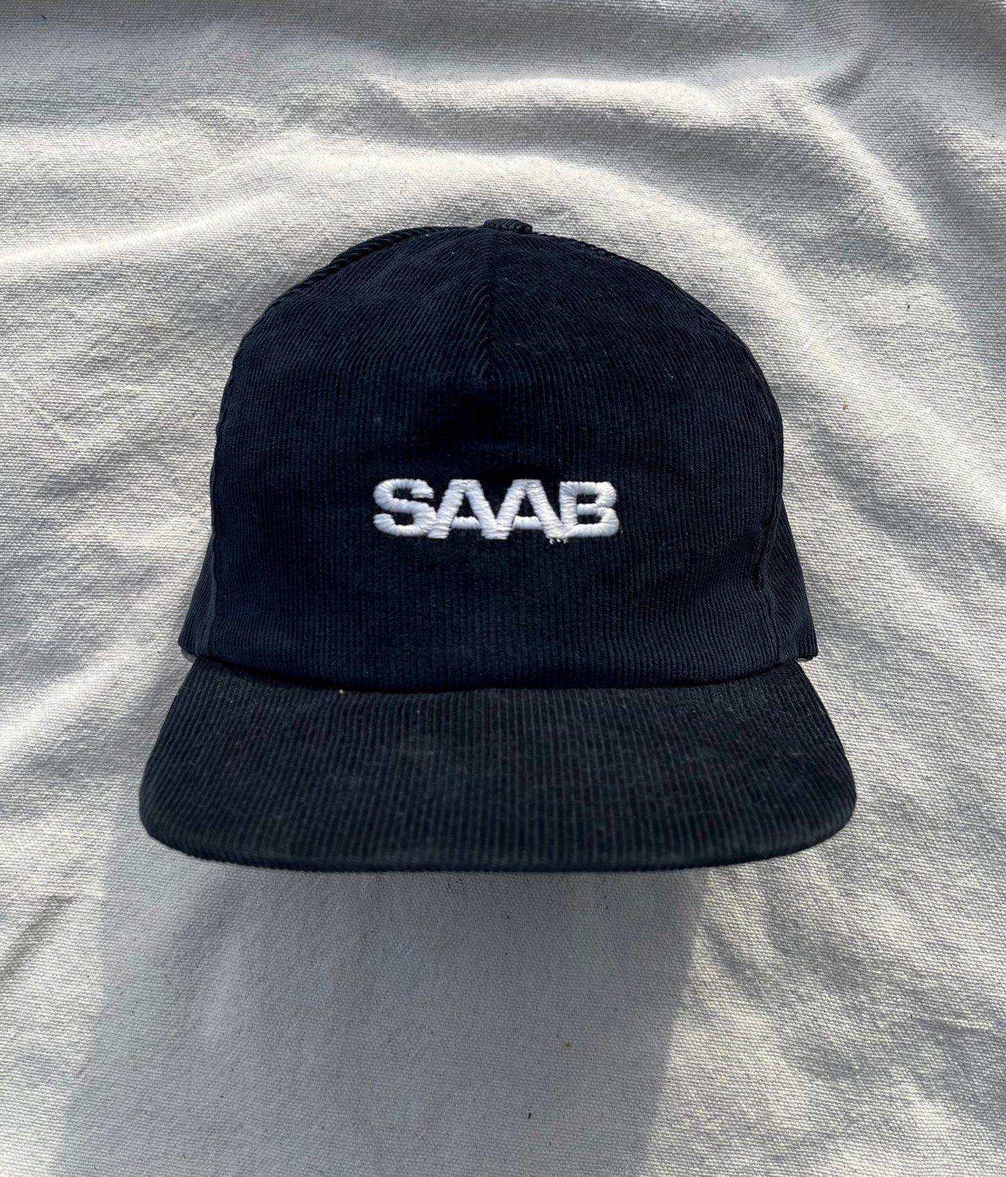 80s Saab Motors Corduroy Snapback Cap (OSFA)