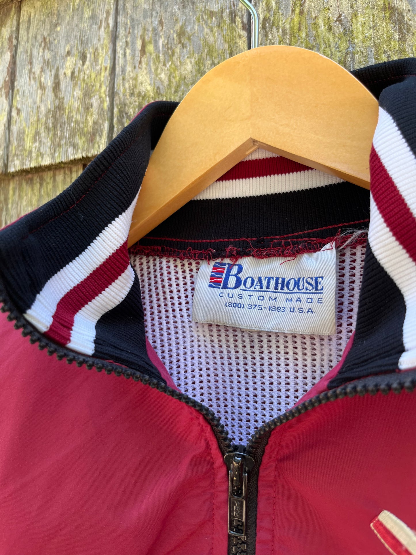 90s Boathouse Phillips Exeter Nylon Crew Jacket (S/M)