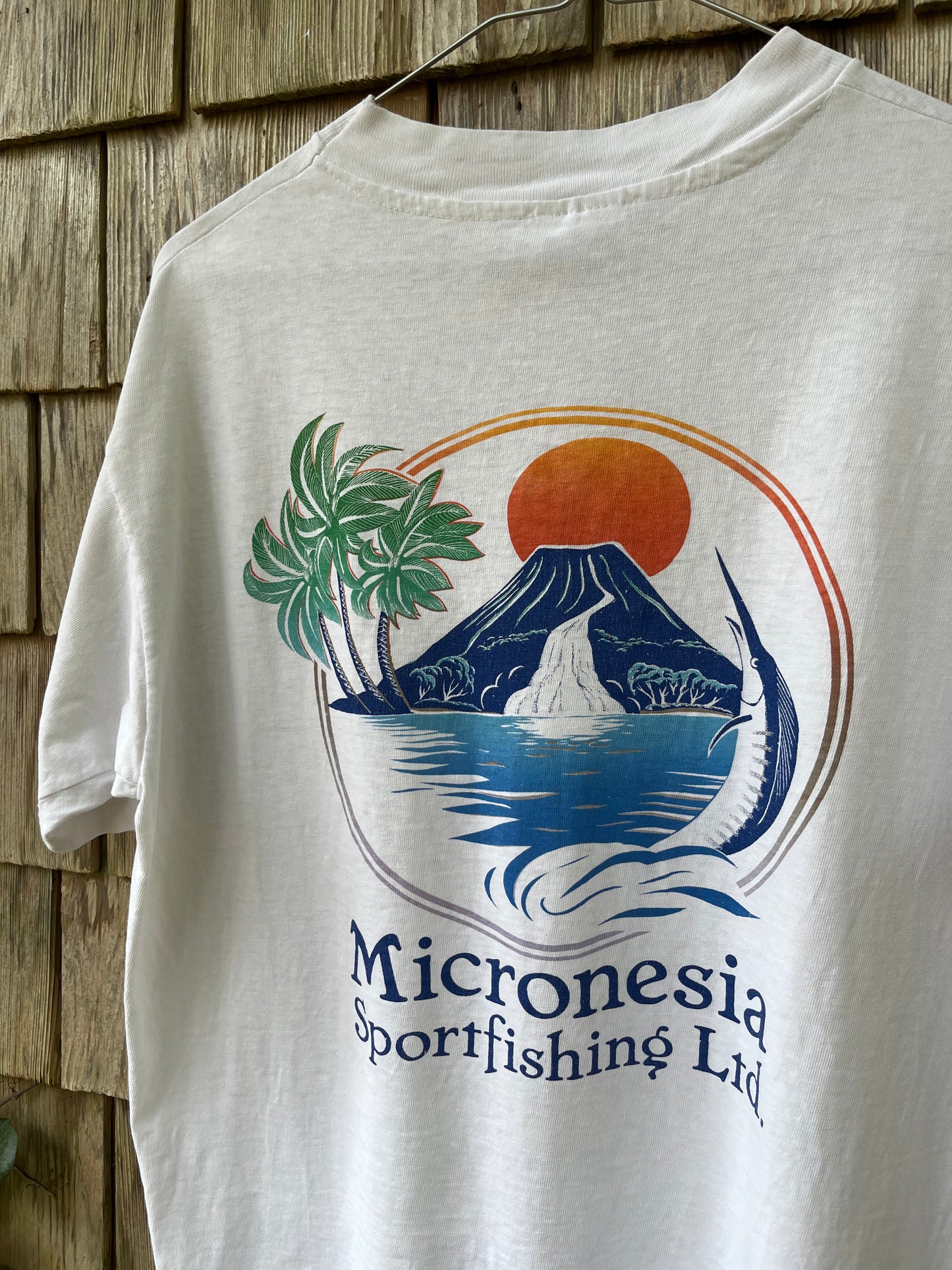 90s Micronesia Sport Fishing Ltd. Pocket T-Shirt (M)