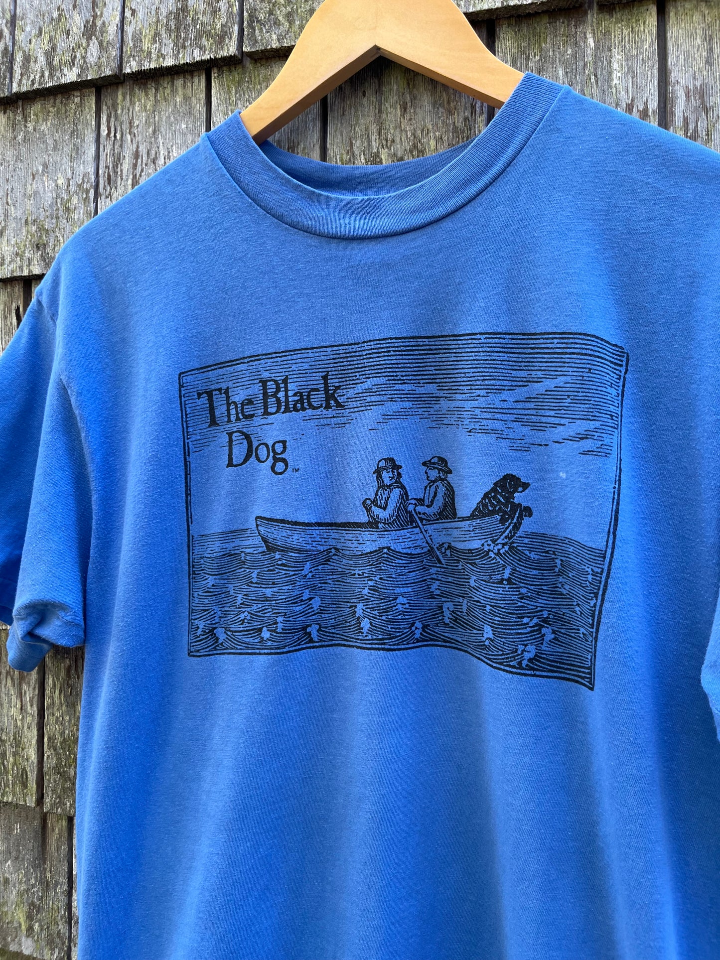 90s The Black Dog Martha’s Vineyard Ferryman Logo T-Shirt (L)