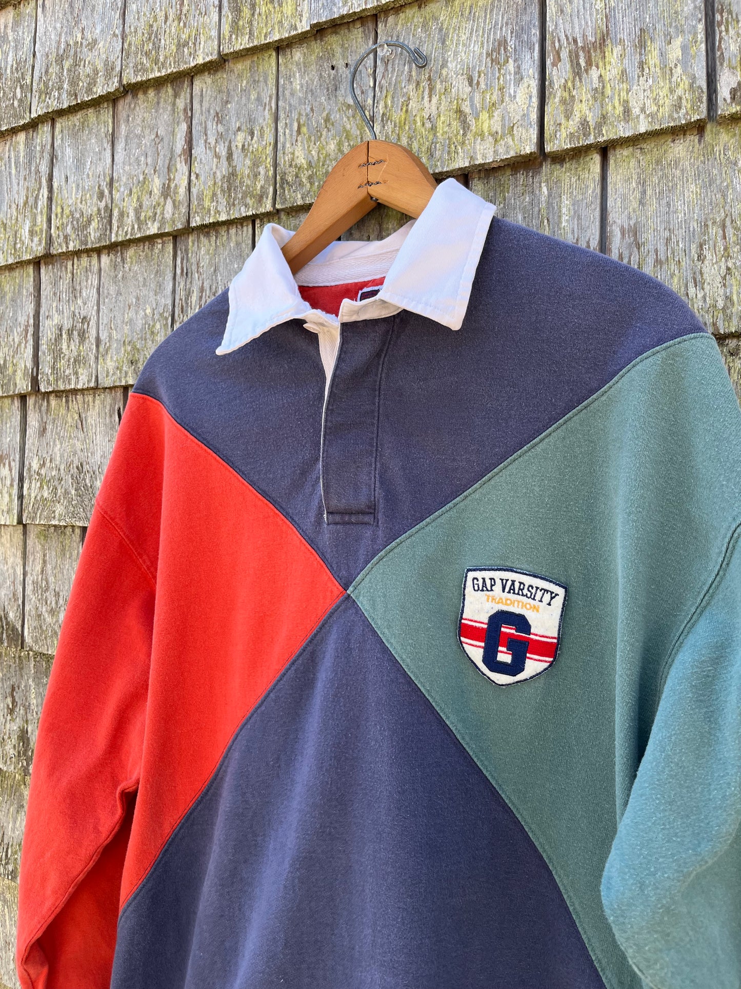 90s GAP Varsity Cotton Rugby Shirt (L/XL)