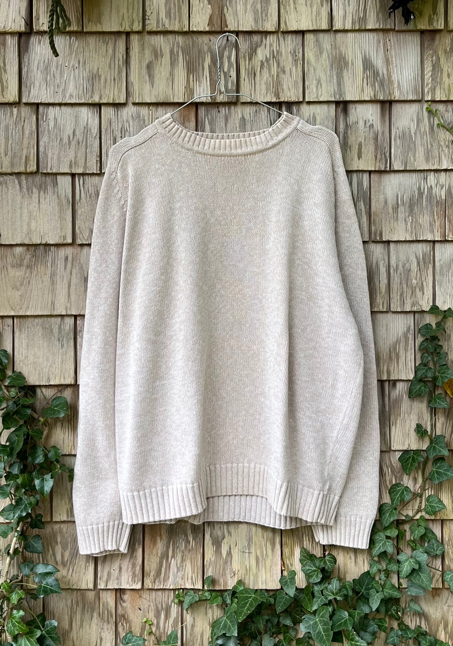 90s St. John’s Bay Cotton Knit Crewneck Sweater (L)