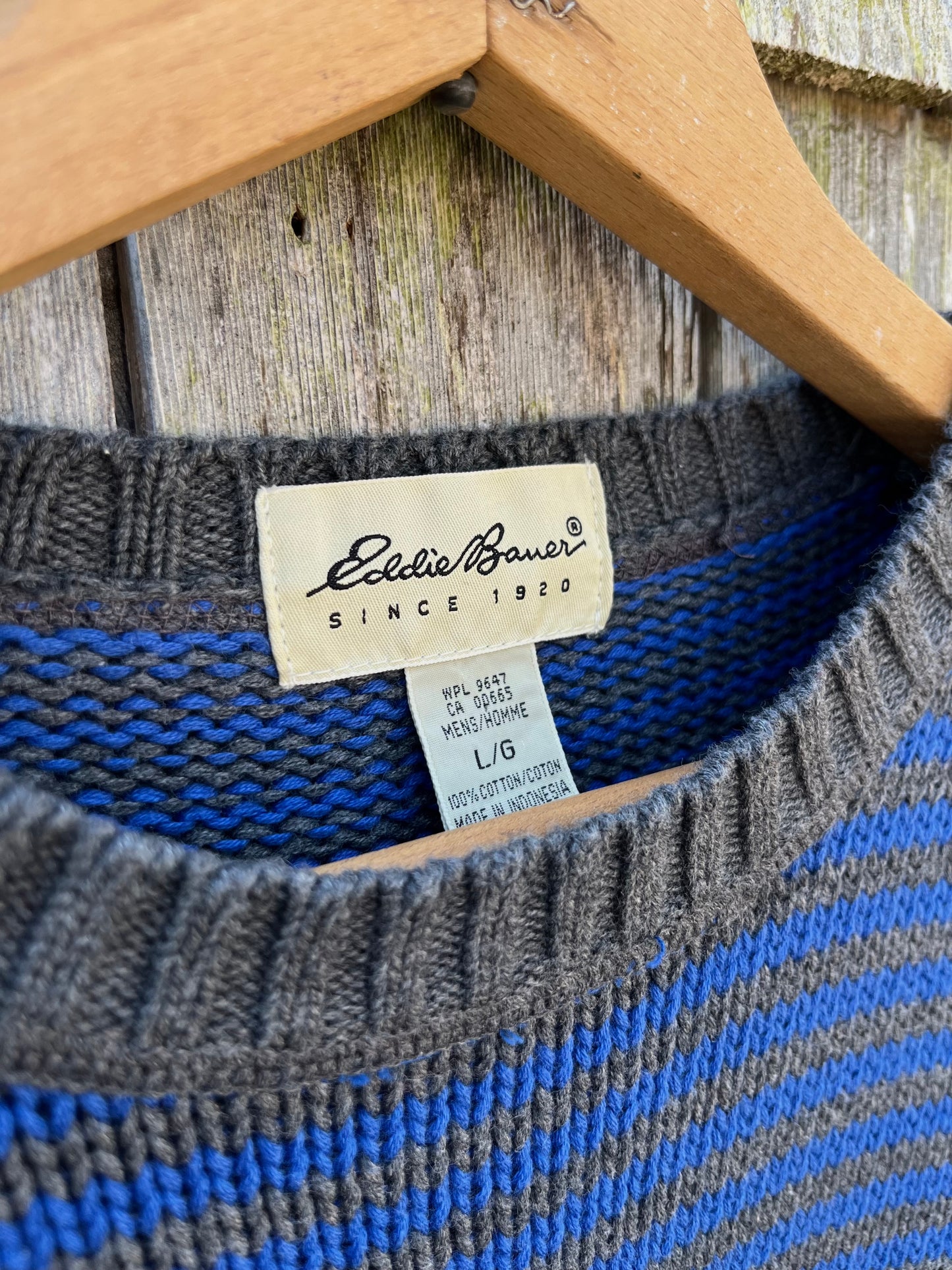 90s Eddie Bauer Crewneck Cotton Knit Sweater (XL)