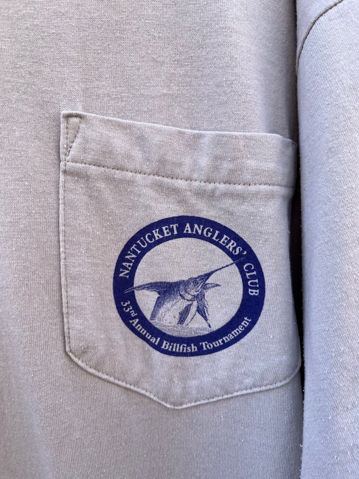 00s Nantucket Billfish Fishing Tournament Pocket Polo Shirt (XL/XXL)