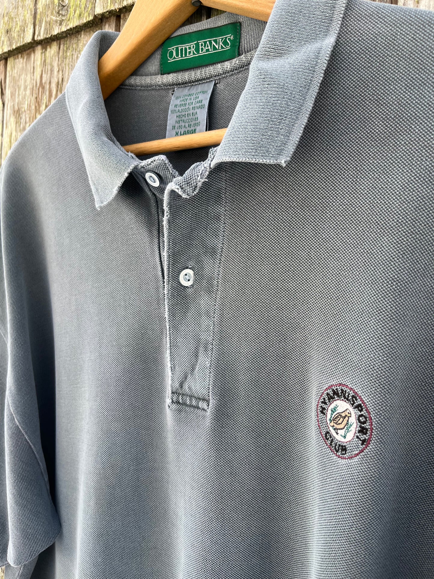 90s Hyannisport Club Garment Dye Polo Shirt (XL)