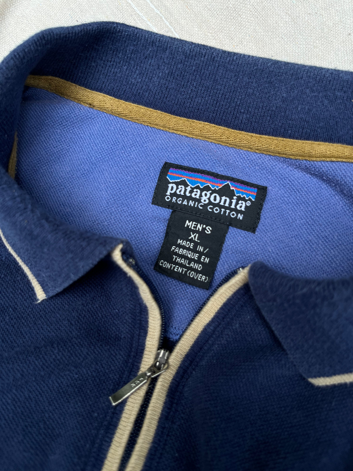 90s Patagonia Quarter Zip Collar Long Sleeve Polo Shirt (XL)