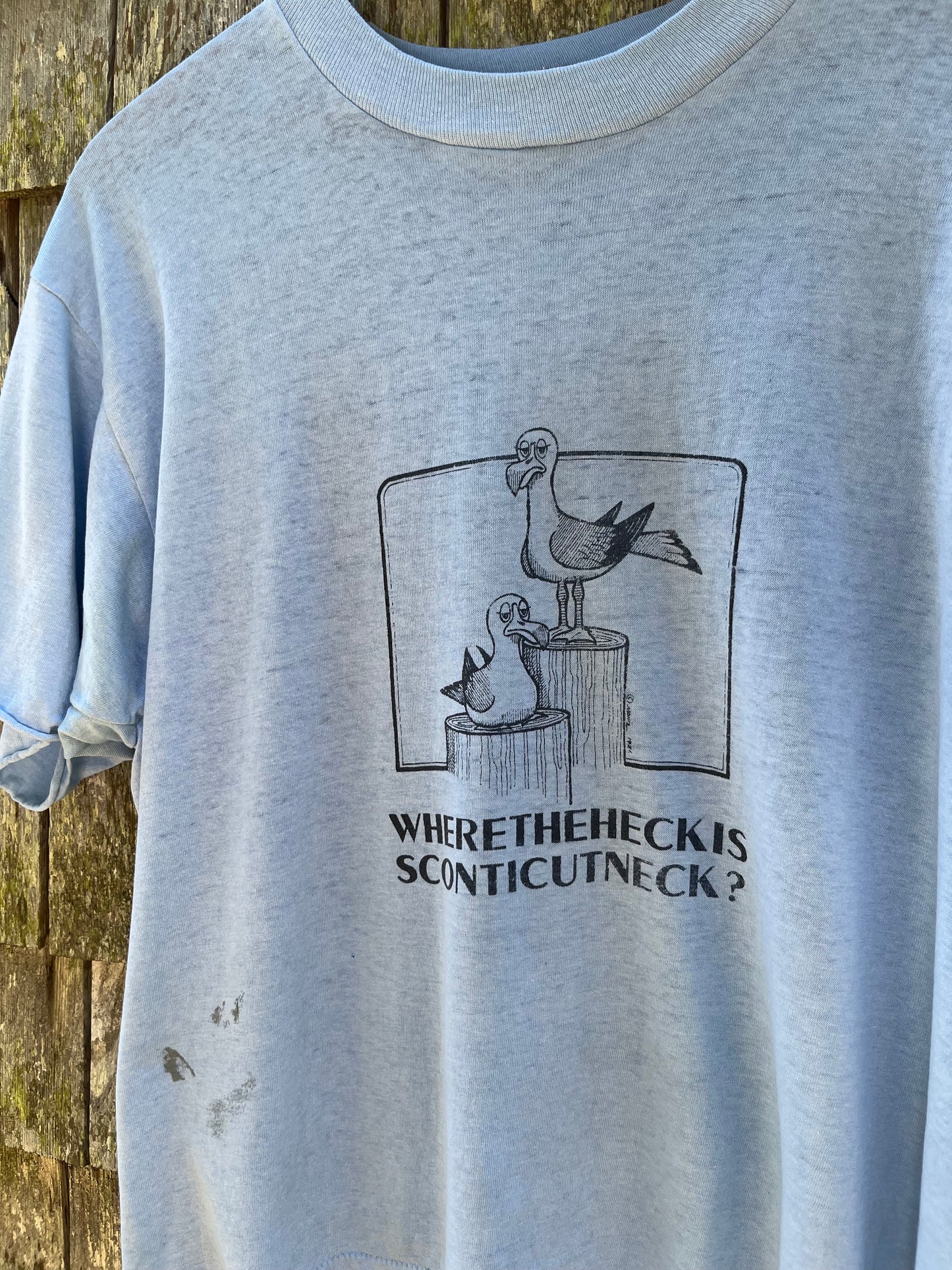 90s ‘Where the Heck is Sconticut Neck’ T-Shirt (M/L)