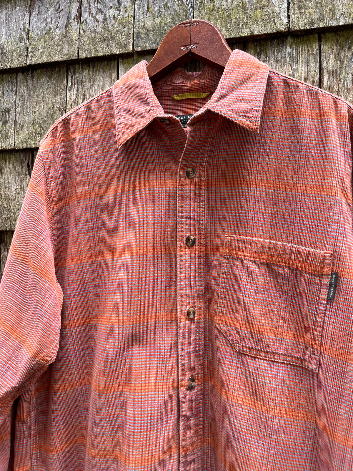 90s The Territory Ahead Ombré Print Corduroy Button Up Shirt (M/L)