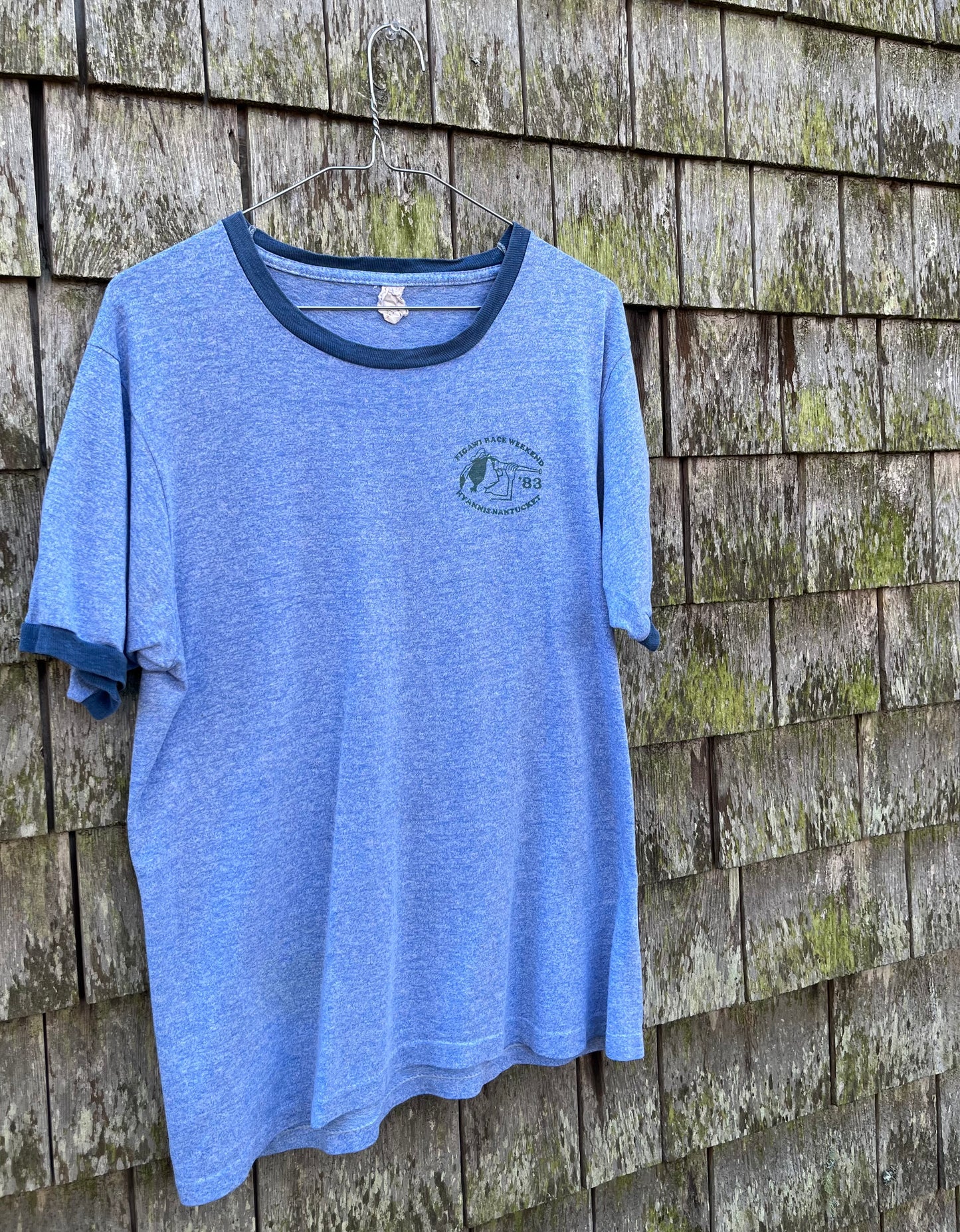 80s Nantucket Figawi Ringer T-Shirt (M)