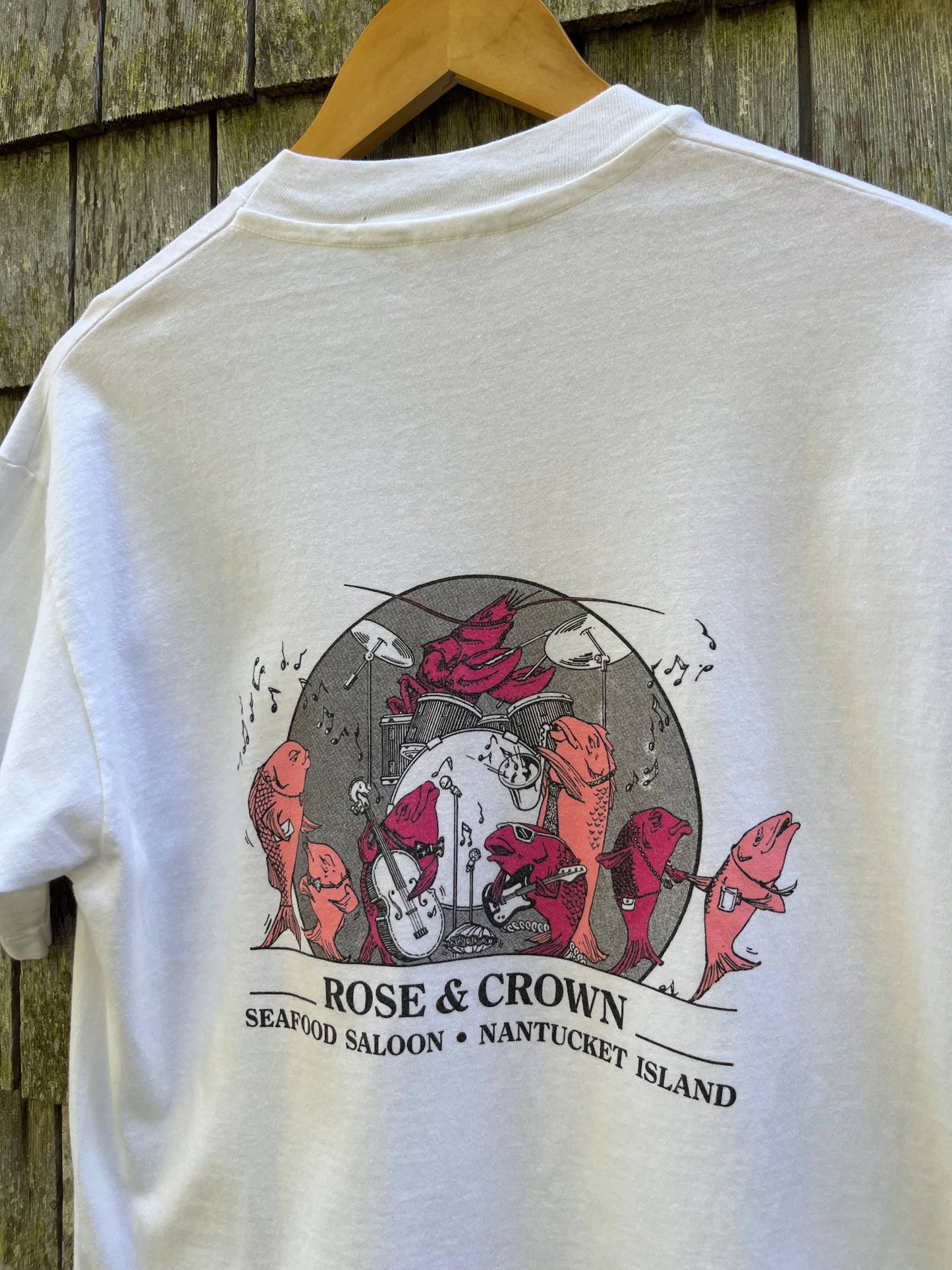 90s The Rose & Crown Seafood Saloon Nantucket T-Shirt (M/L)