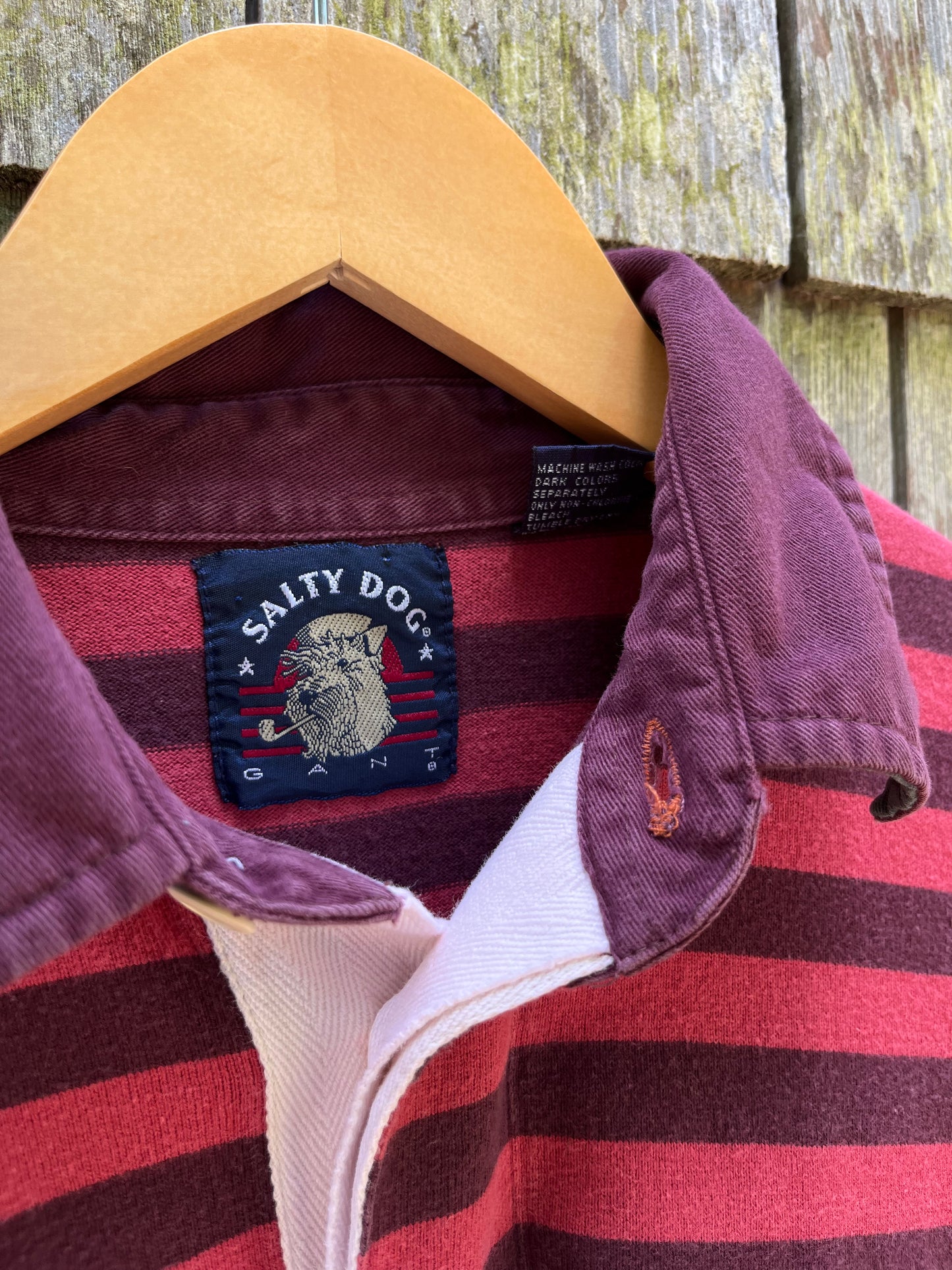 90s Gant 'Salty Dog' Cotton Rugby Shirt (L)