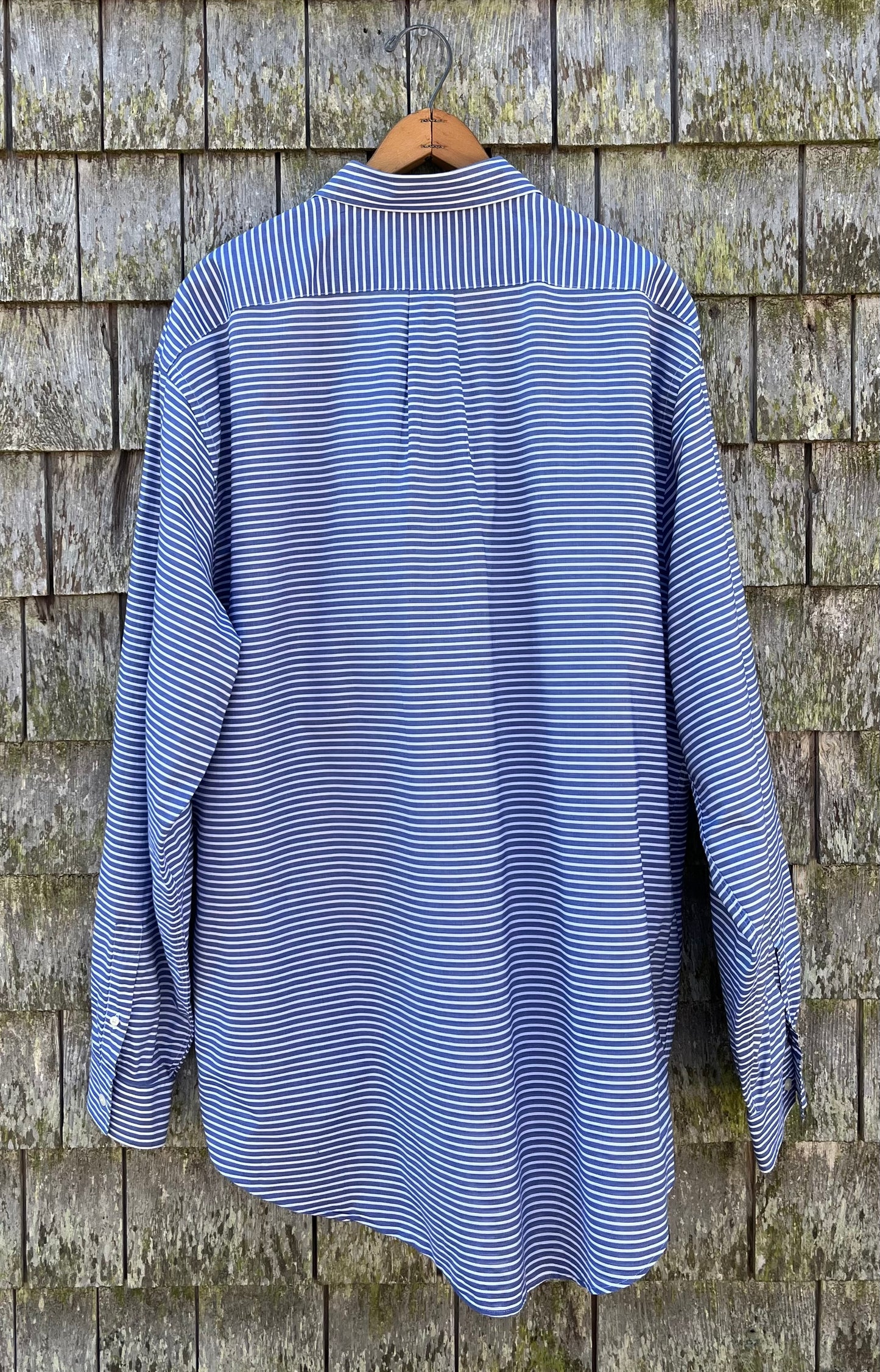 90s J.Crew Cotton Broadcloth Button Front Shirt (XL)