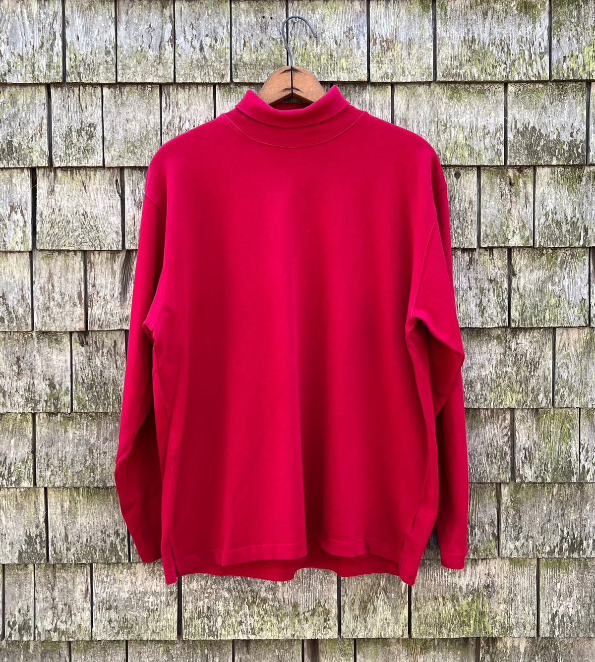 90s J.Crew Heavyweight Cotton Turtleneck Shirt (L)